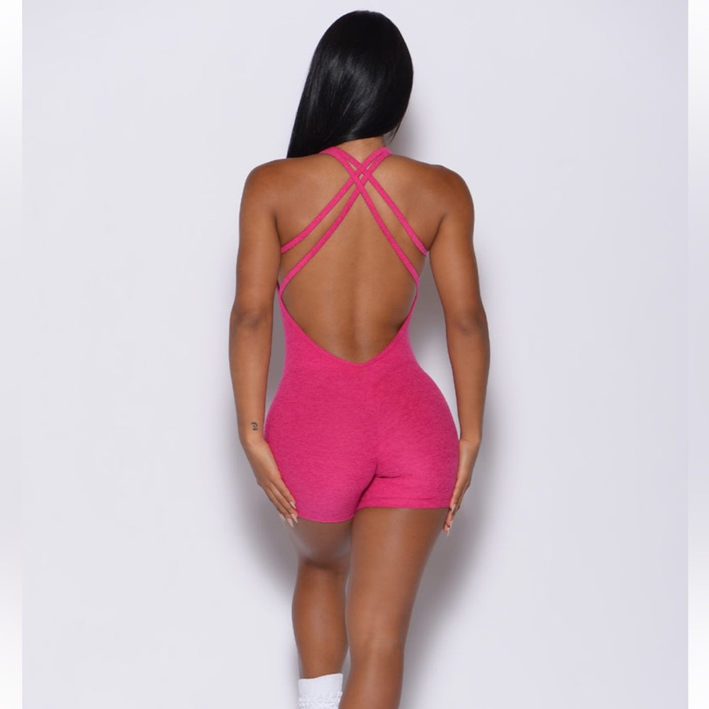 Pink Strappy Back Romper